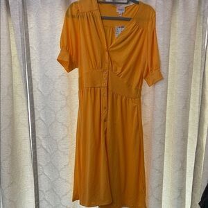 LuLaRoe Bright Orange Midi Dress